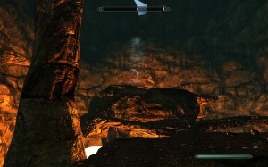 Lava cave from Beyond Skyrim: A Quest.